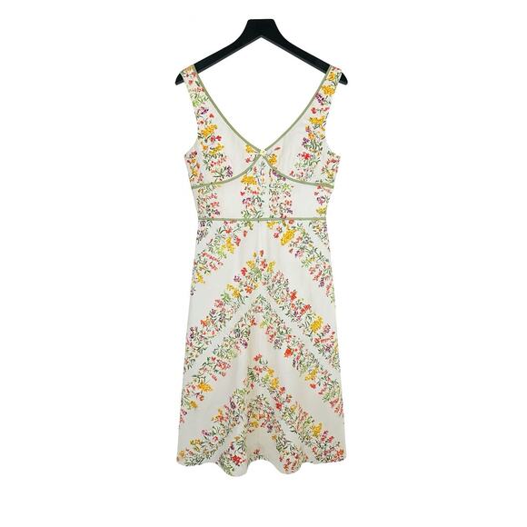 R&K Originals Women’s Size 16 Sundress White Floral Sleeveless Empire Waist NWT - Picture 2 of 8